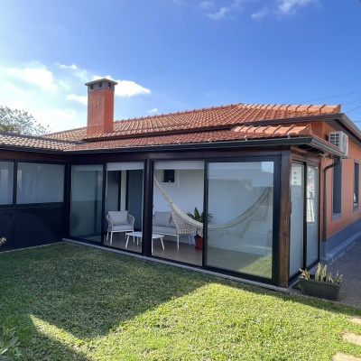 Back of the house with garden