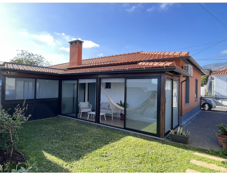 Back of the house with garden