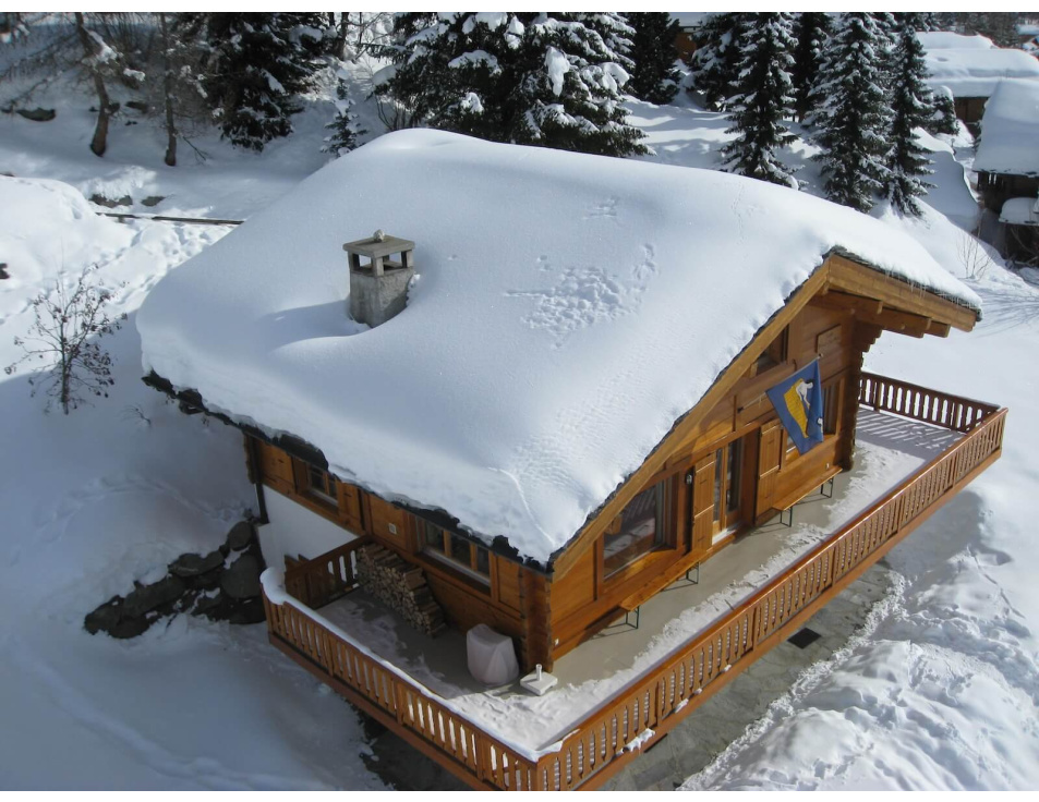 Les Braz Quemas vakantiehuis Verbier buiten winter 4