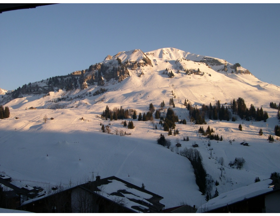 Uitzicht op pistes